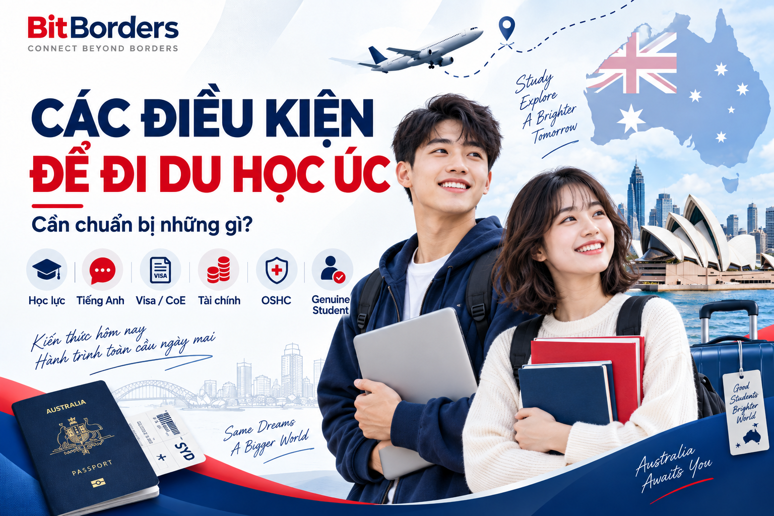 Các điều kiện để đi du học Úc cần chuẩn bị những gì?