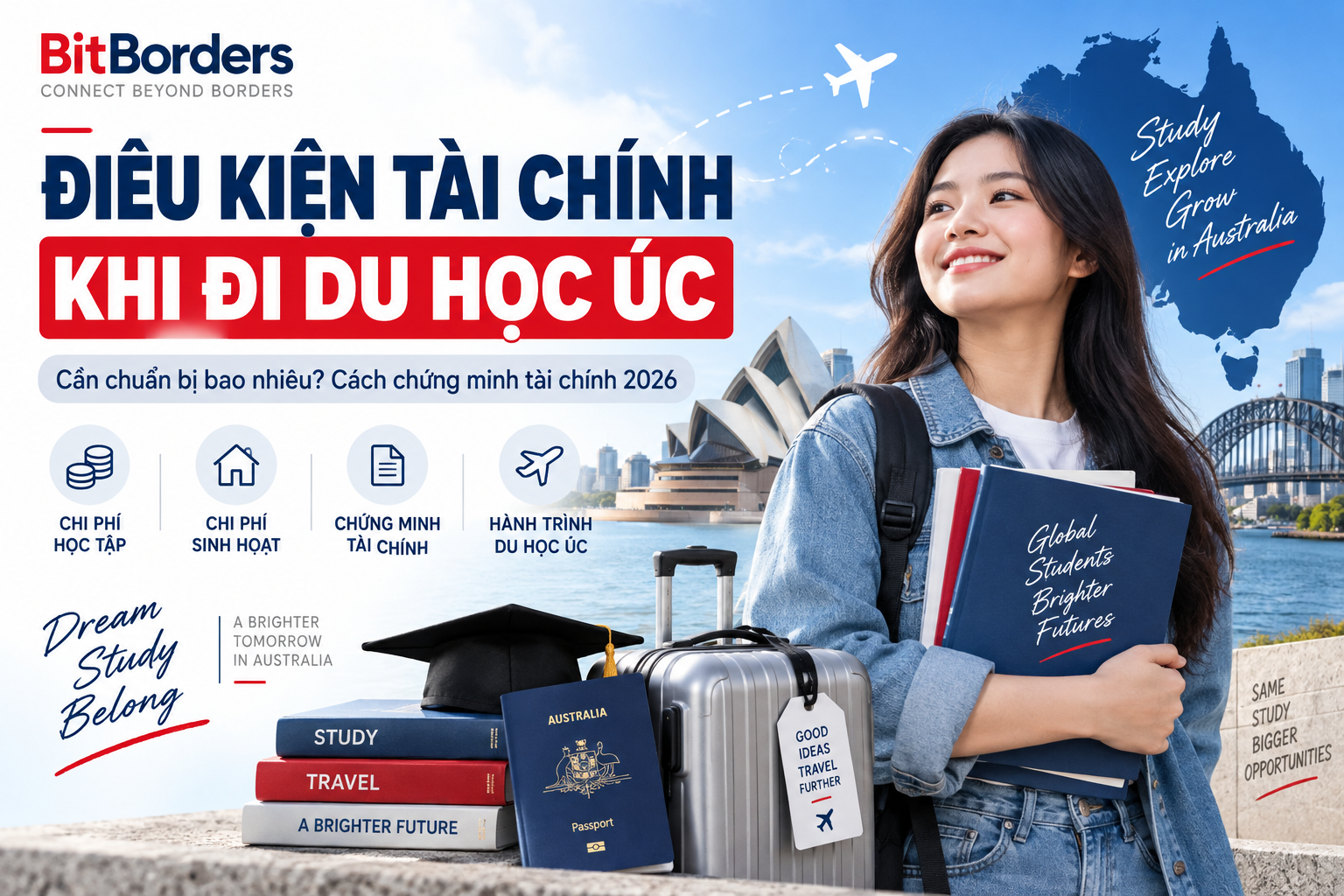 Điều kiện tài chính khi đi du học Úc cần chuẩn bị bao nhiêu?
