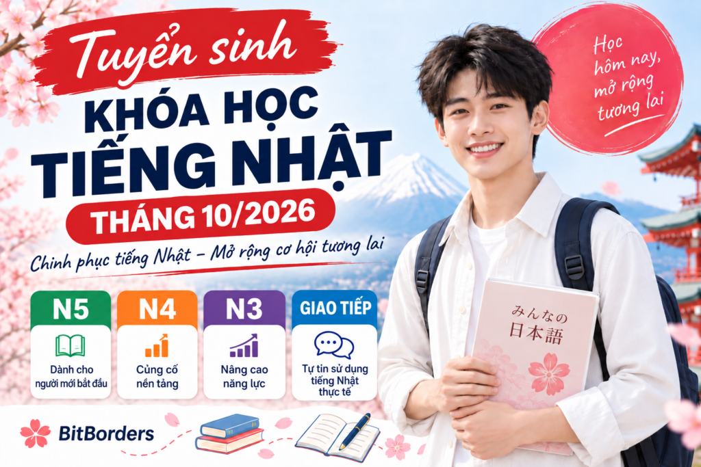 Tuyển sinh khóa học tiếng Nhật N5, N4, N3